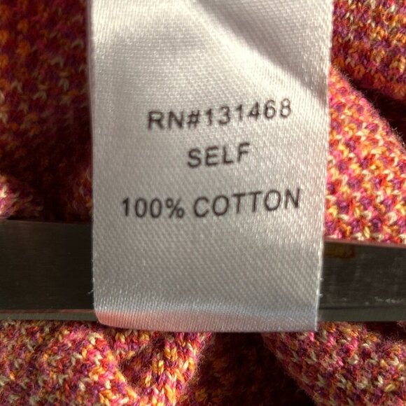 FATE SZ L Bright Pink Abstract Mock Neck Sweater Comfy Art to Wear Colorful - Picture 7 of 8